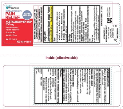 Family Dollar Apap Rr Gelcaps Label (Fd Apap Gr1 L)